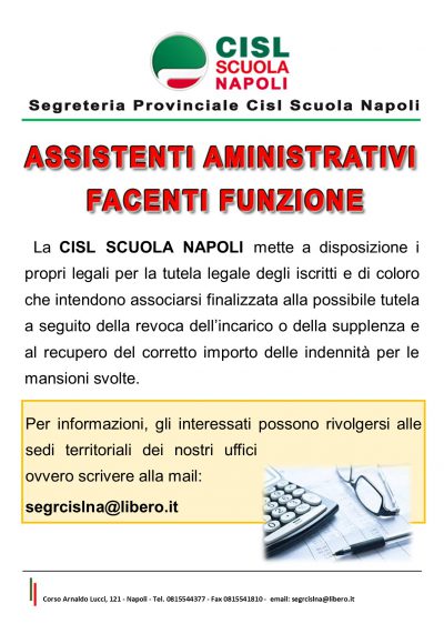 assistenti amministrativi